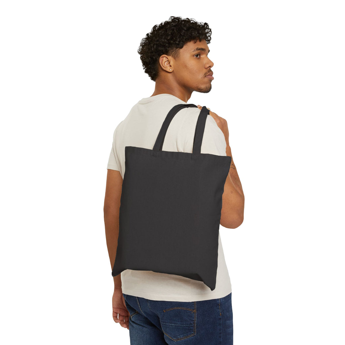 Red & Blue Capsule Tote — Minimalist Cotton Canvas Bag