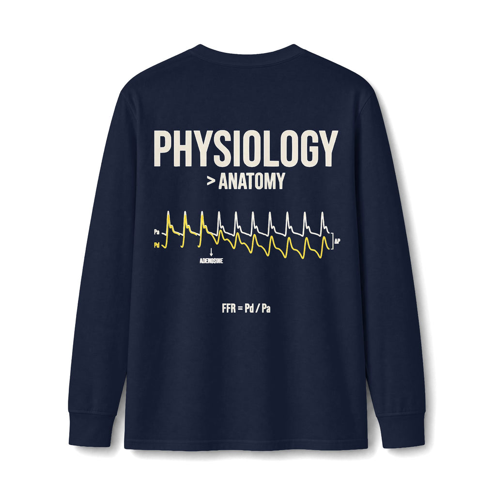 Physiology > Anatomy Long Sleeve Tee — "It's Not Significant 0.80 Until The Wire Says So"