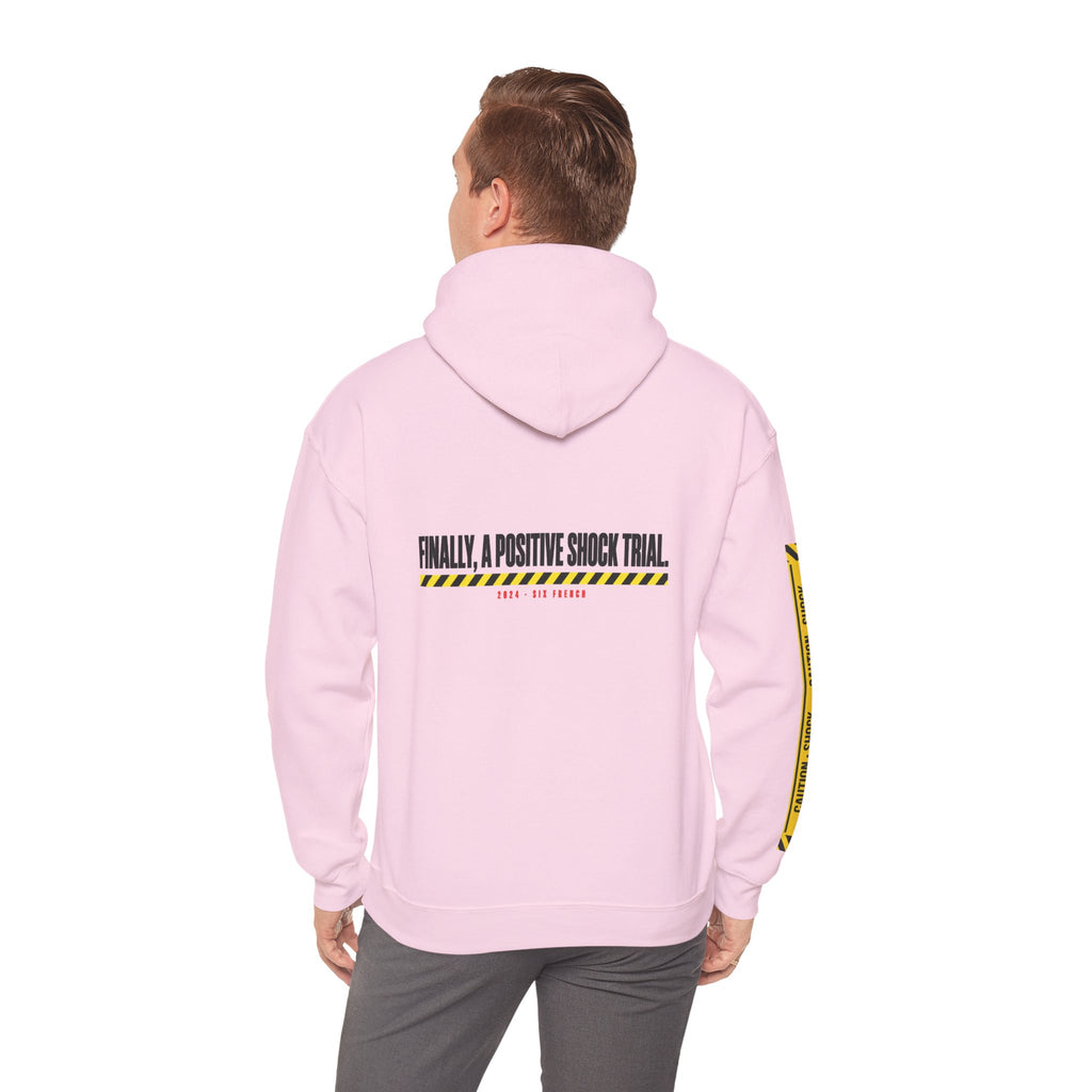 Hoodie — “Danger (Got Shocked)” Medical Humor Pullover