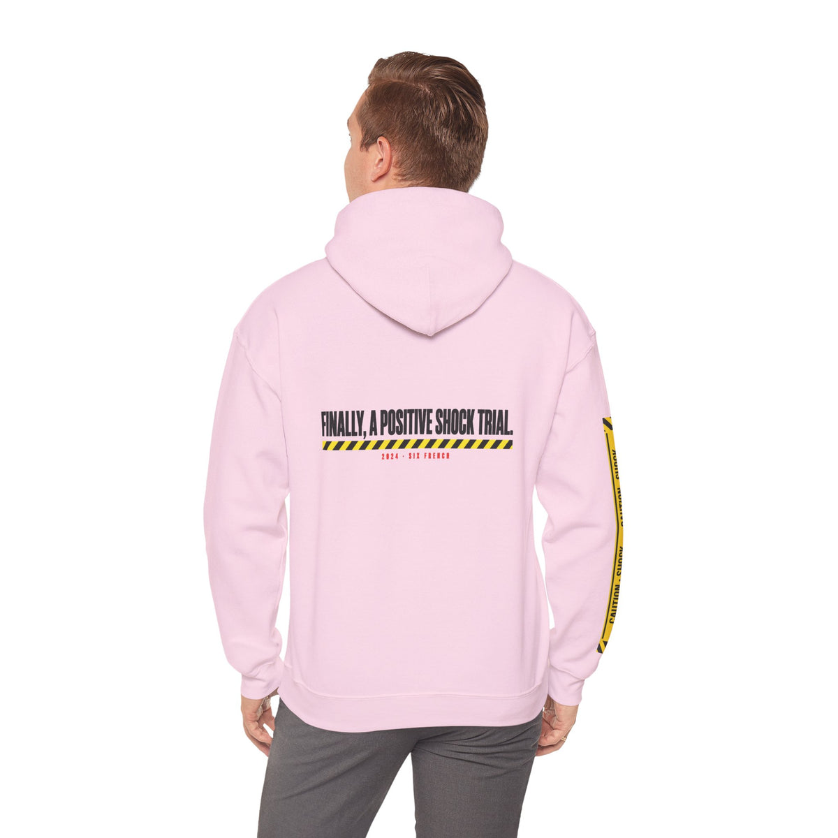 Hoodie — “Danger (Got Shocked)” Medical Humor Pullover