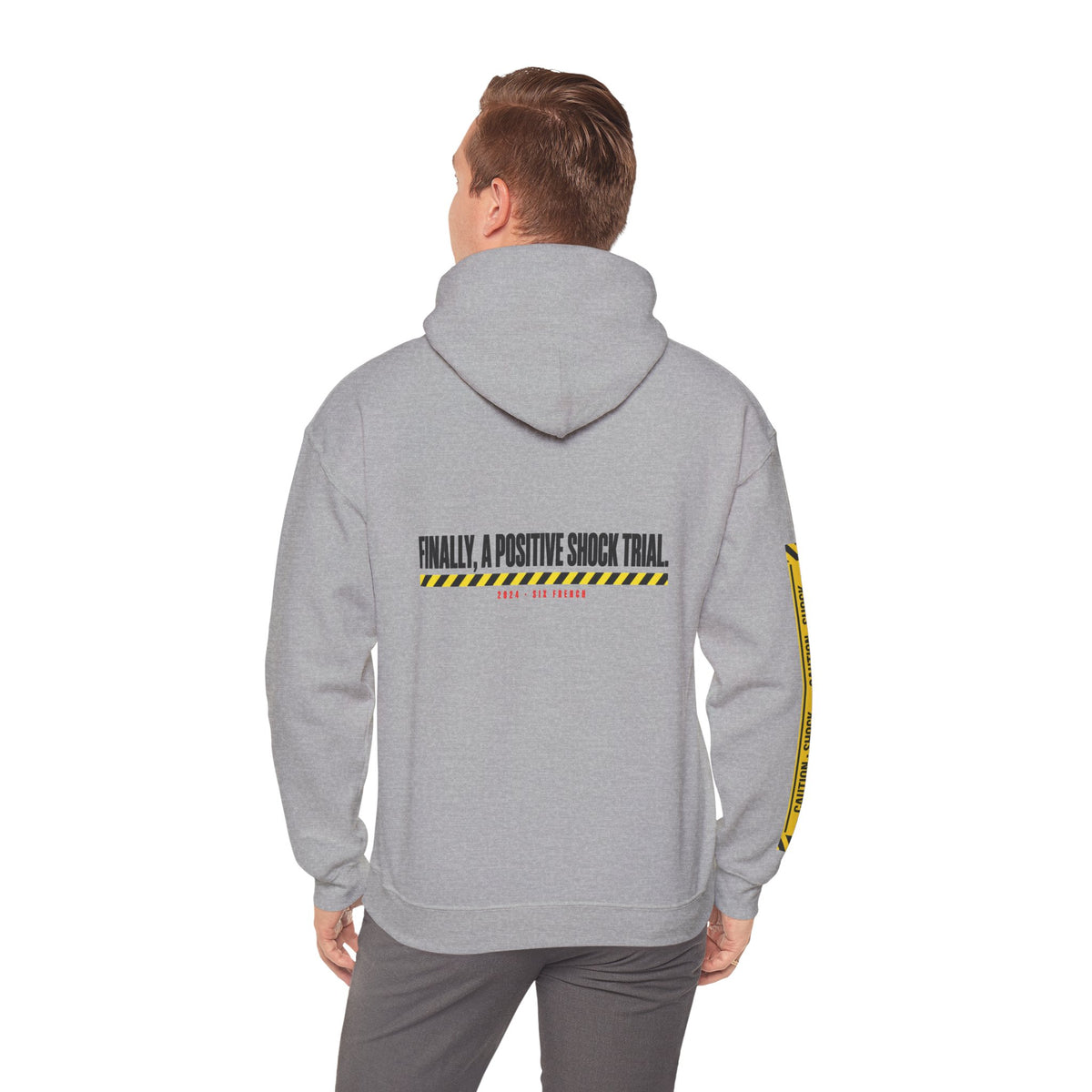 Hoodie — “Danger (Got Shocked)” Medical Humor Pullover