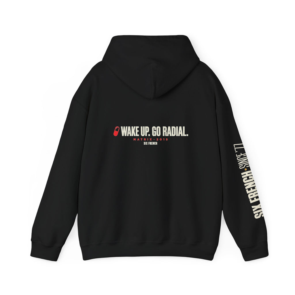 Hoodie — Red & Blue Pill Minimalist Graphic Pullover