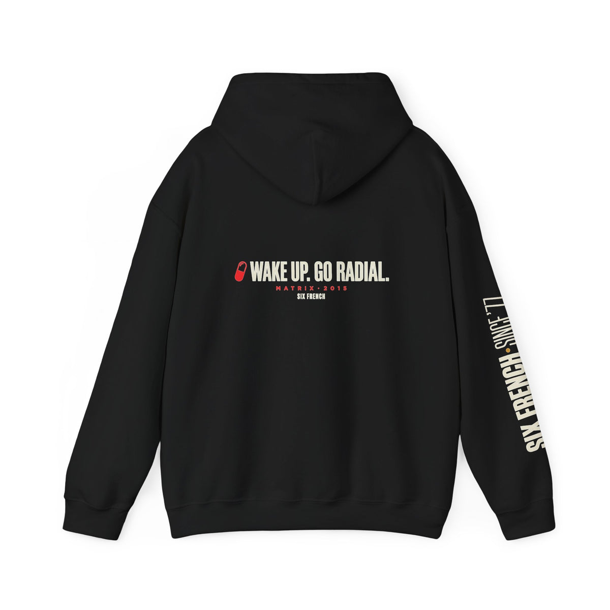 Hoodie — Red & Blue Pill Minimalist Graphic Pullover