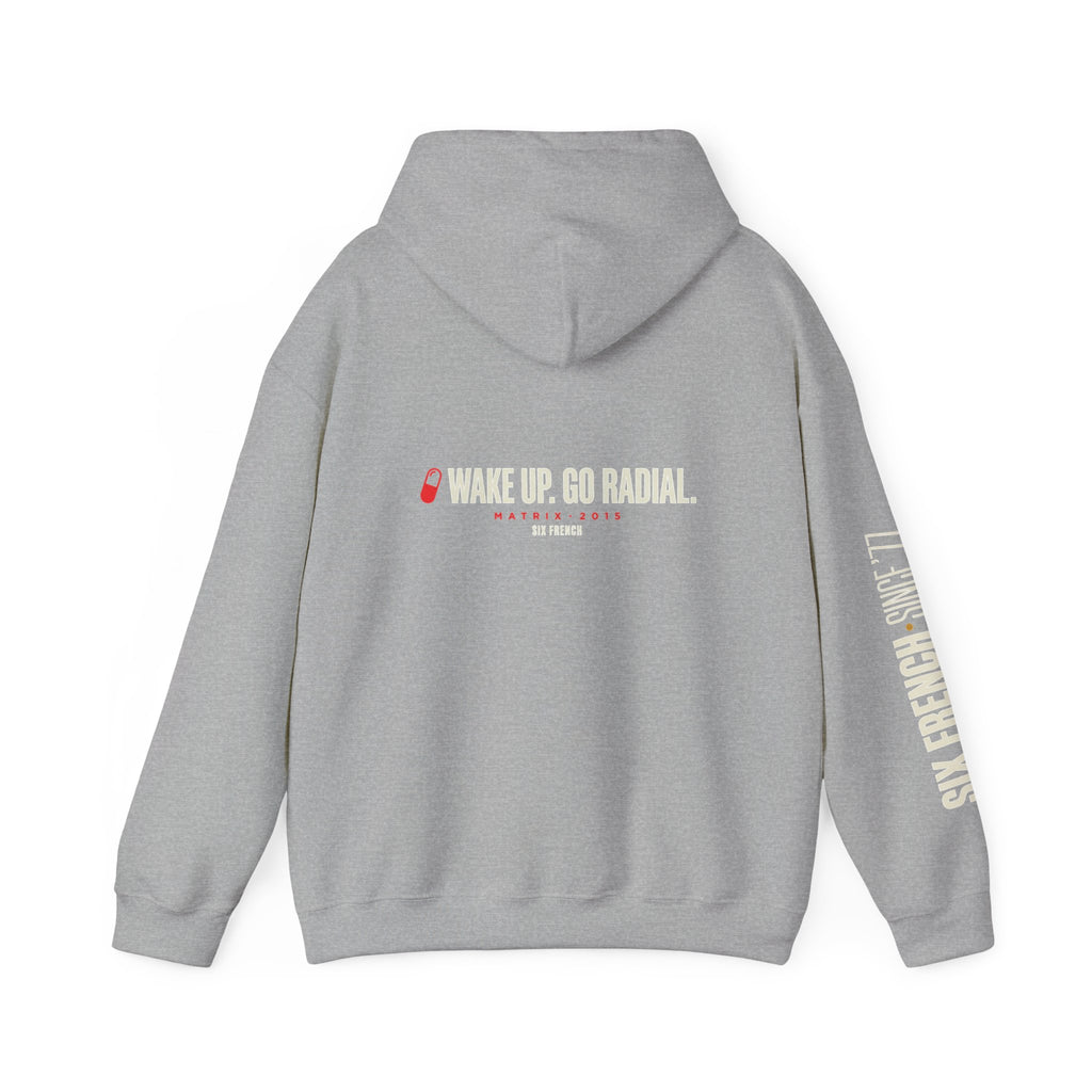 Hoodie — Red & Blue Pill Minimalist Graphic Pullover