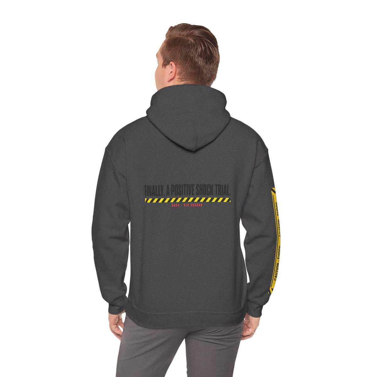 Hoodie — “Danger (Got Shocked)” Medical Humor Pullover
