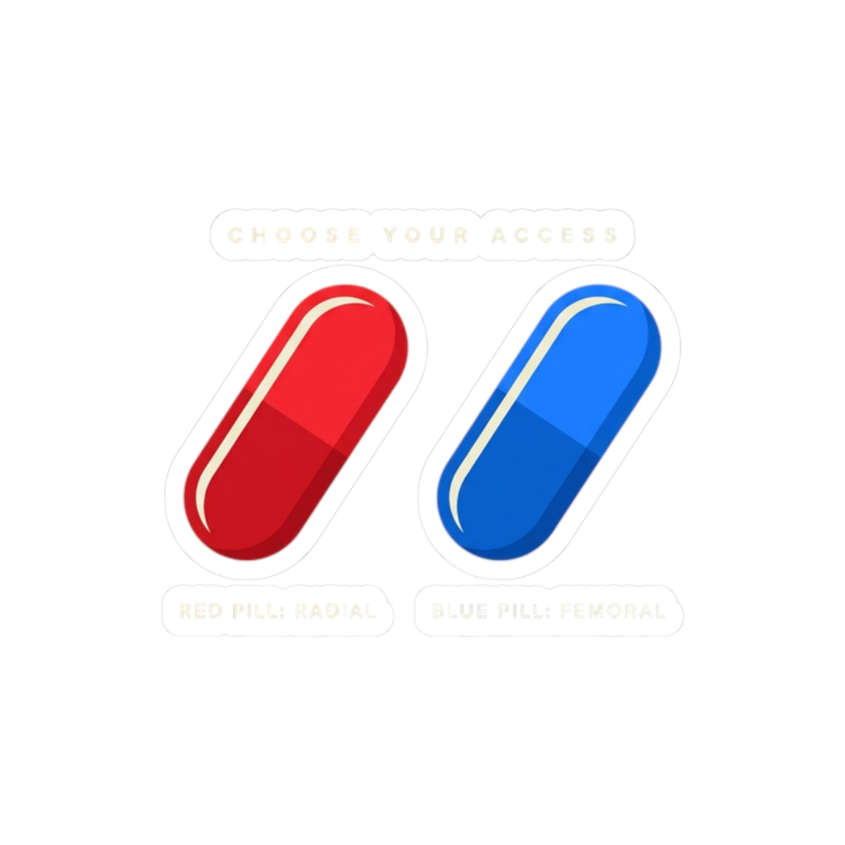 Red & Blue Pill Kiss-Cut Stickers — Choice Laptop Sticker Set
