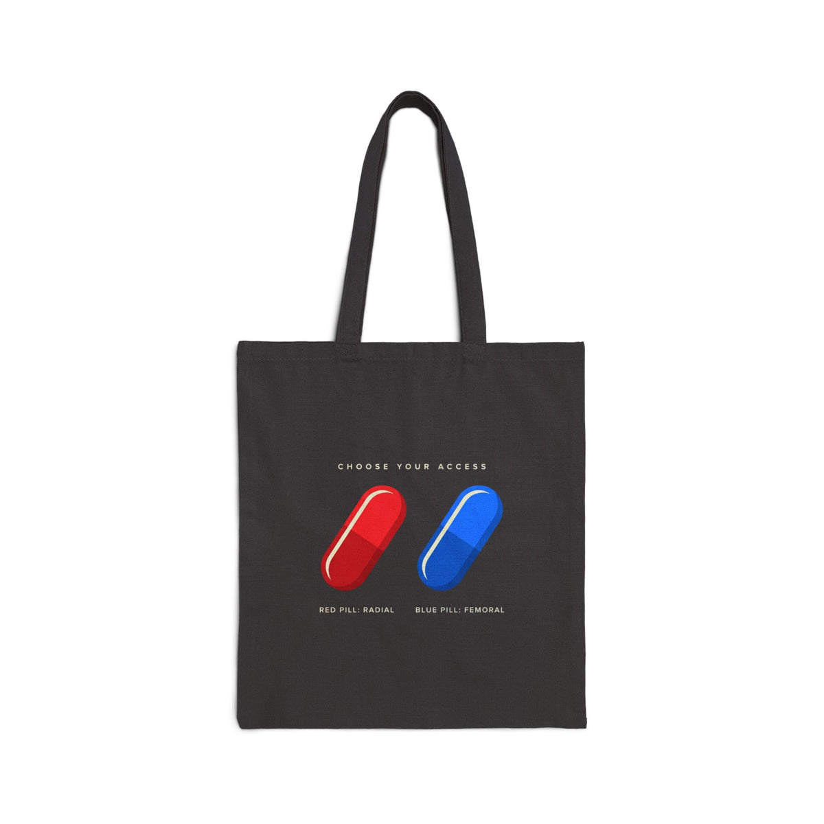 Red & Blue Capsule Tote — Minimalist Cotton Canvas Bag