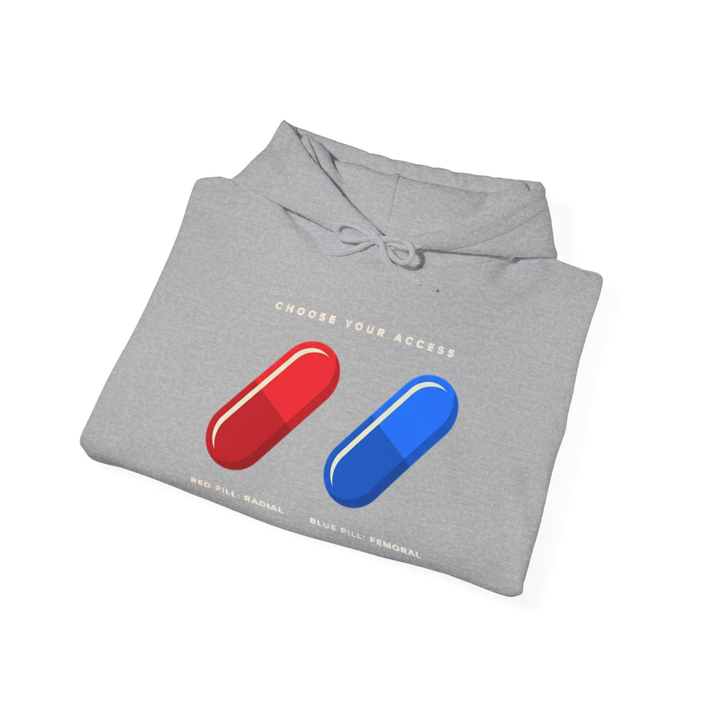 Hoodie — Red & Blue Pill Minimalist Graphic Pullover