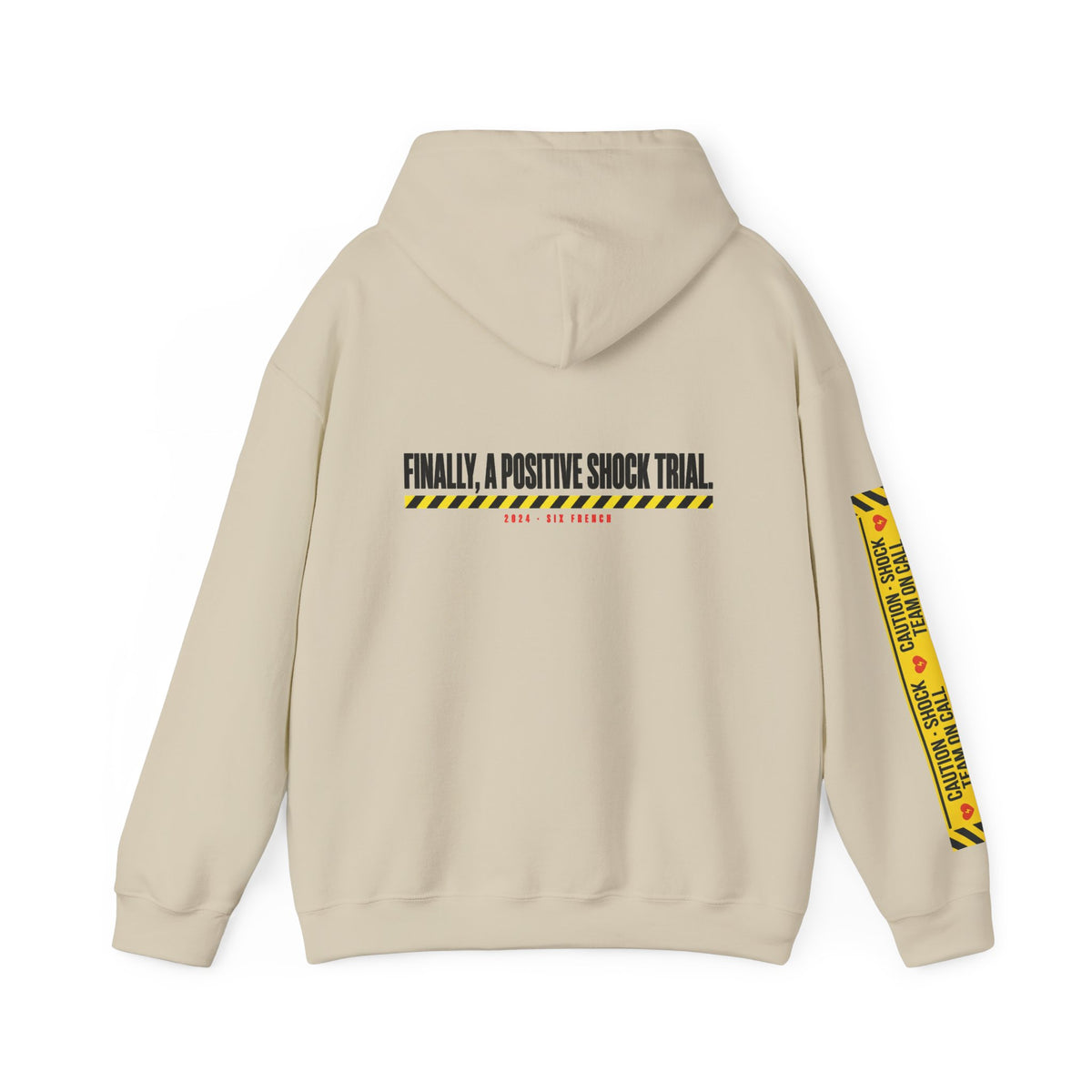 Hoodie — “Danger (Got Shocked)” Medical Humor Pullover