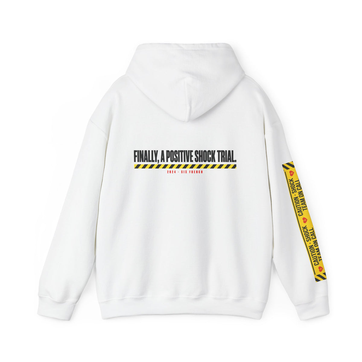 Hoodie — “Danger (Got Shocked)” Medical Humor Pullover