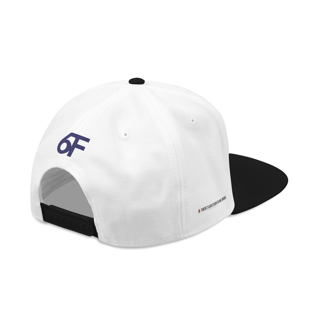 Embroidered Black Snapback Hat — Minimal Flat-Brim Streetwear Cap