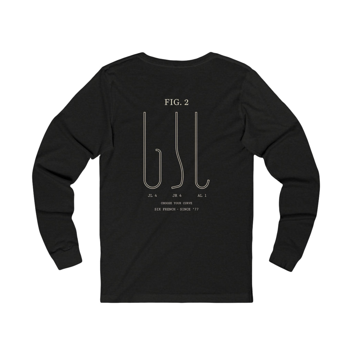 Cardiology Diagram Long Sleeve Tee — 'Judkins Left 4' Technical Heart Design