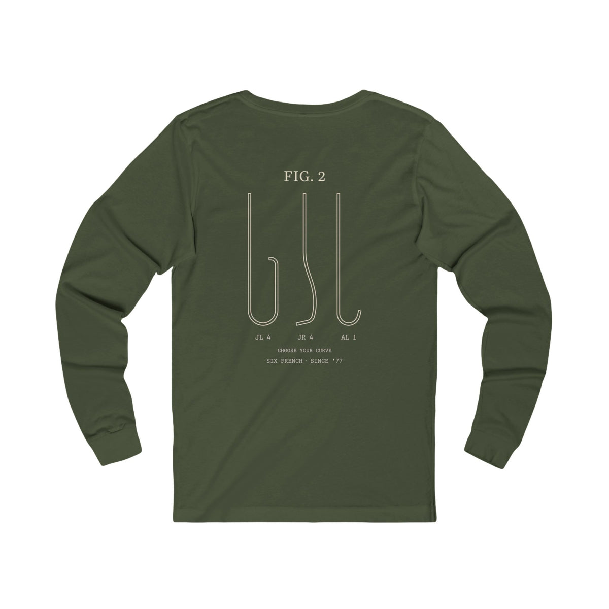 Cardiology Diagram Long Sleeve Tee — 'Judkins Left 4' Technical Heart Design
