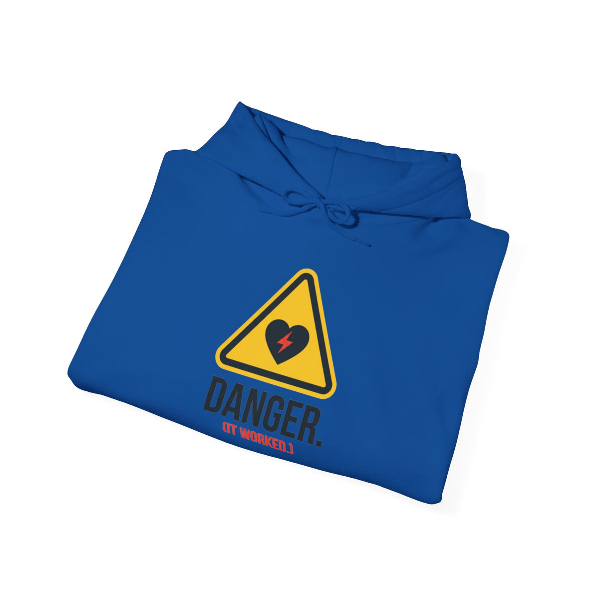 Hoodie — “Danger (Got Shocked)” Medical Humor Pullover