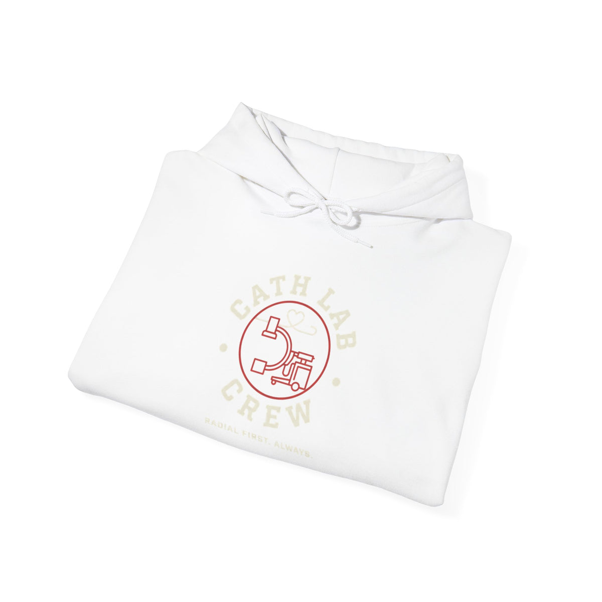 Cat Lab Crew Hoodie — Vintage Varsity Pullover with 6F Logo