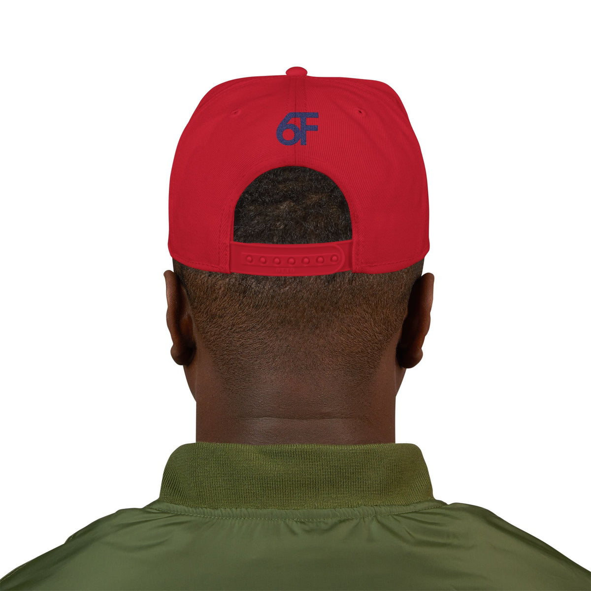 Embroidered Black Snapback Hat — Minimal Flat-Brim Streetwear Cap