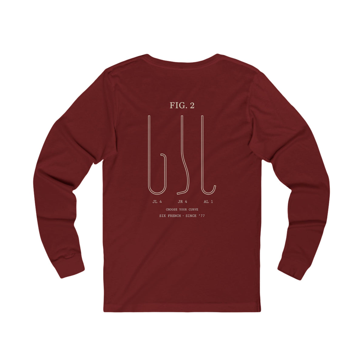 Cardiology Diagram Long Sleeve Tee — 'Judkins Left 4' Technical Heart Design
