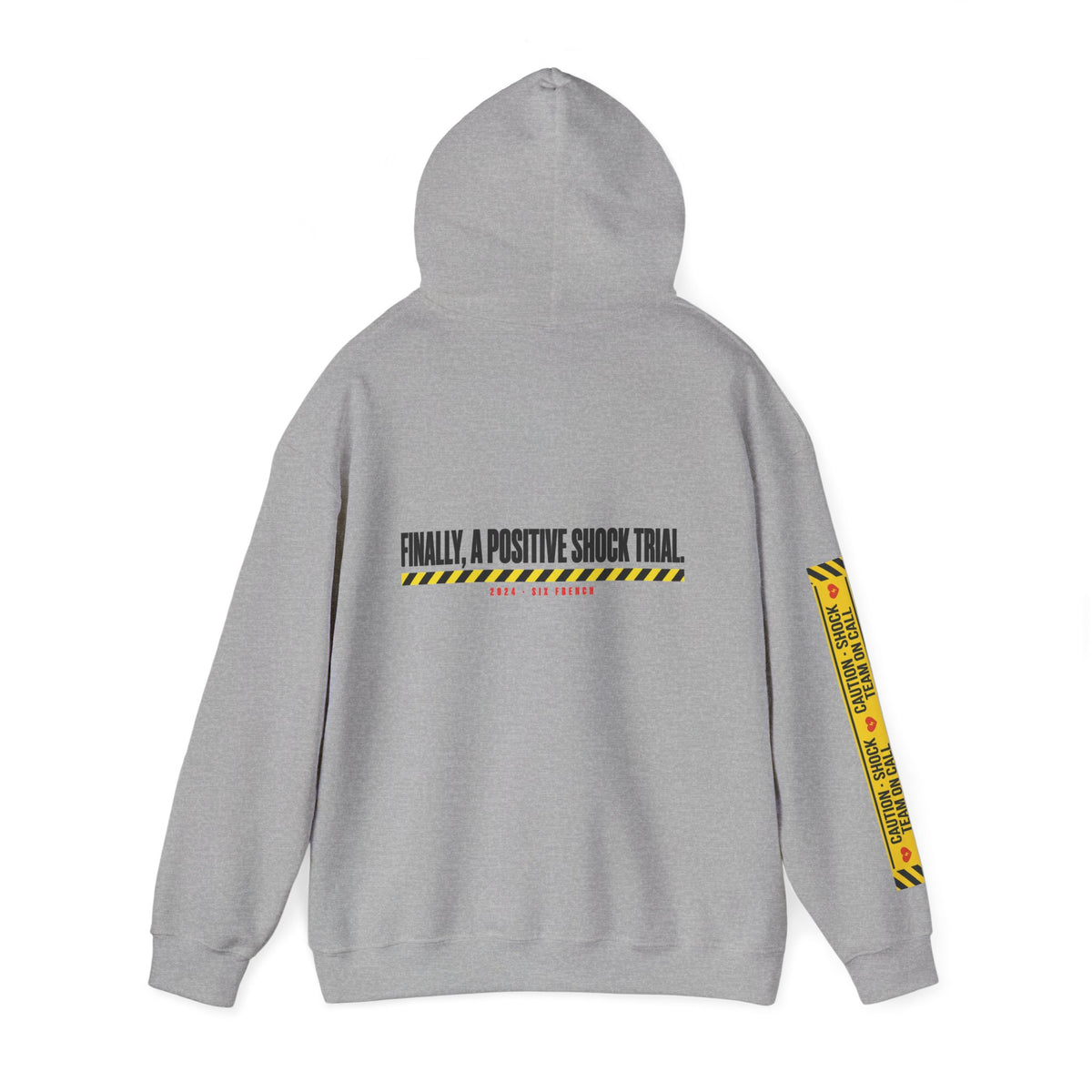 Hoodie — “Danger (Got Shocked)” Medical Humor Pullover