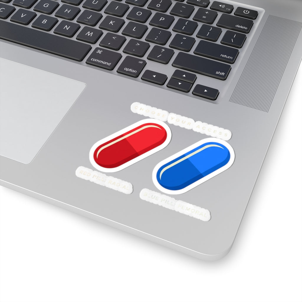 Red & Blue Pill Kiss-Cut Stickers — Choice Laptop Sticker Set