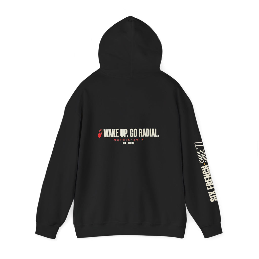 Hoodie — Red & Blue Pill Minimalist Graphic Pullover
