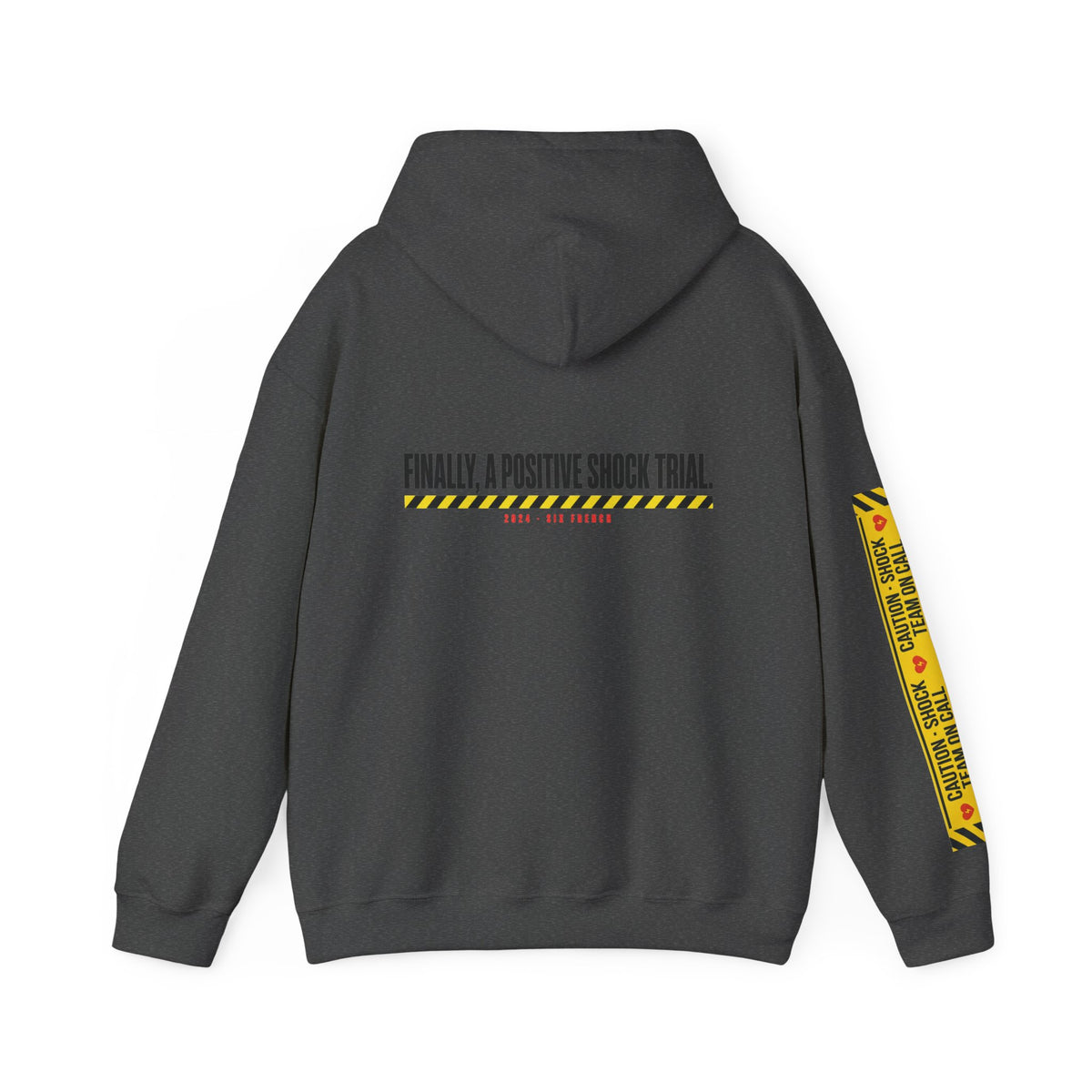 Hoodie — “Danger (Got Shocked)” Medical Humor Pullover