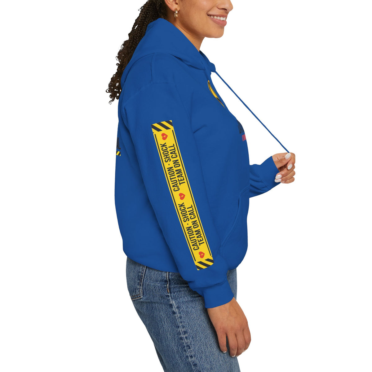 Hoodie — “Danger (Got Shocked)” Medical Humor Pullover