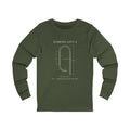 Cardiology Diagram Long Sleeve Tee — 'Judkins Left 4' Technical Heart Design