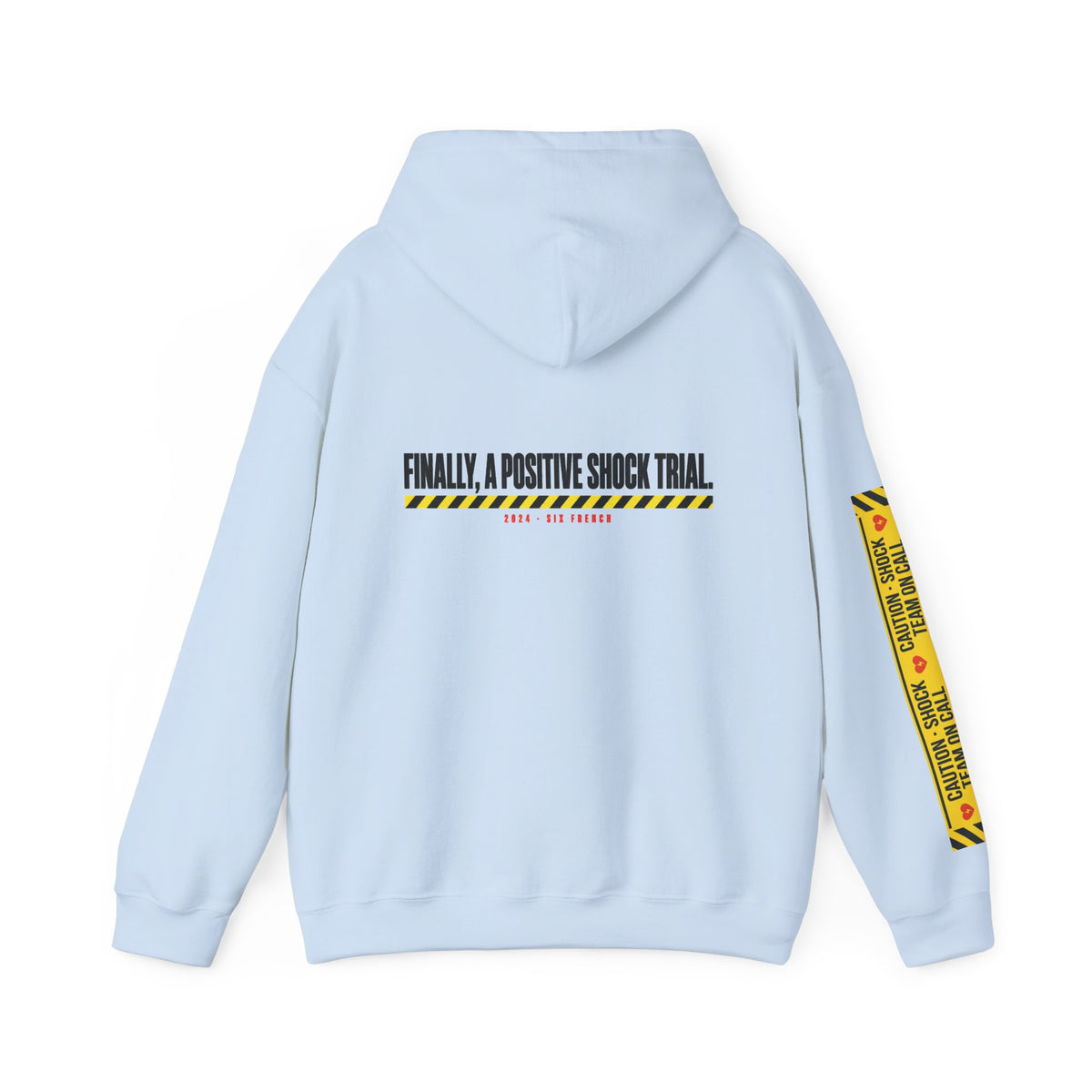 Hoodie — “Danger (Got Shocked)” Medical Humor Pullover