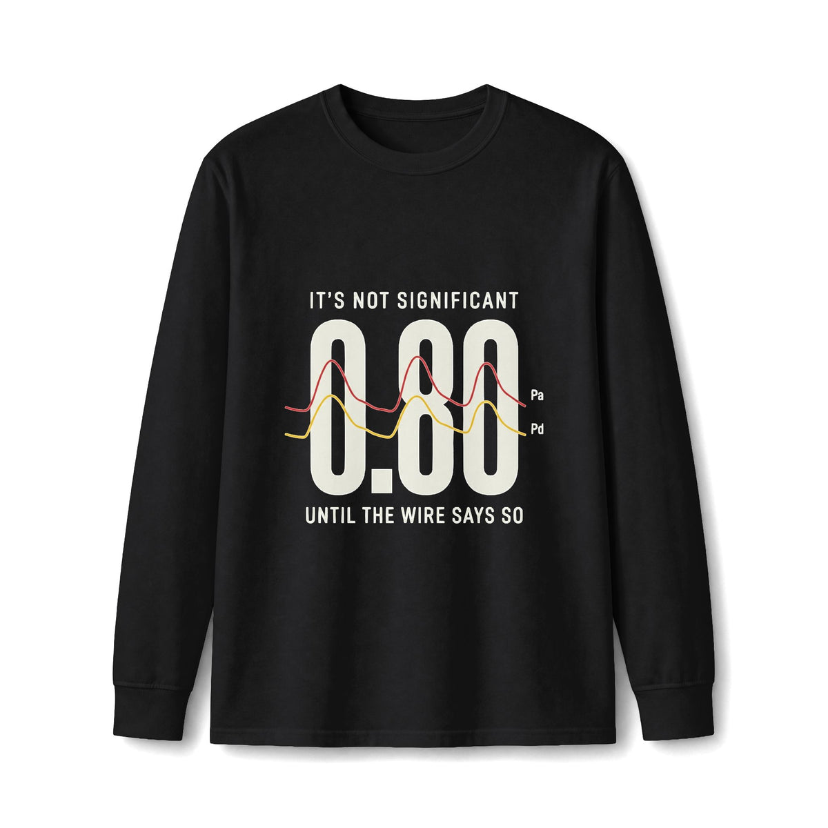 Physiology > Anatomy Long Sleeve Tee — "It's Not Significant 0.80 Until The Wire Says So"