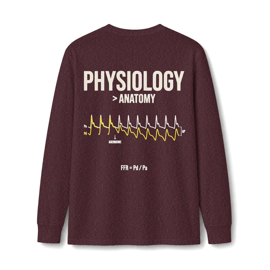 Physiology > Anatomy Long Sleeve Tee — "It's Not Significant 0.80 Until The Wire Says So"