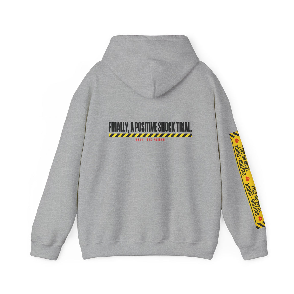 Hoodie — “Danger (Got Shocked)” Medical Humor Pullover