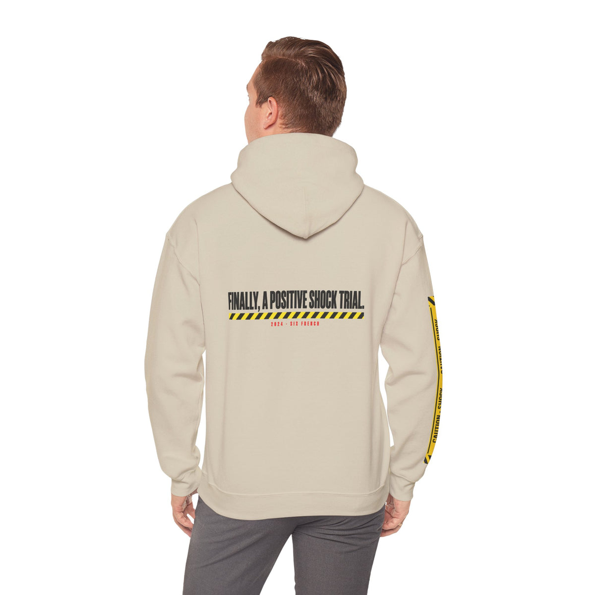 Hoodie — “Danger (Got Shocked)” Medical Humor Pullover