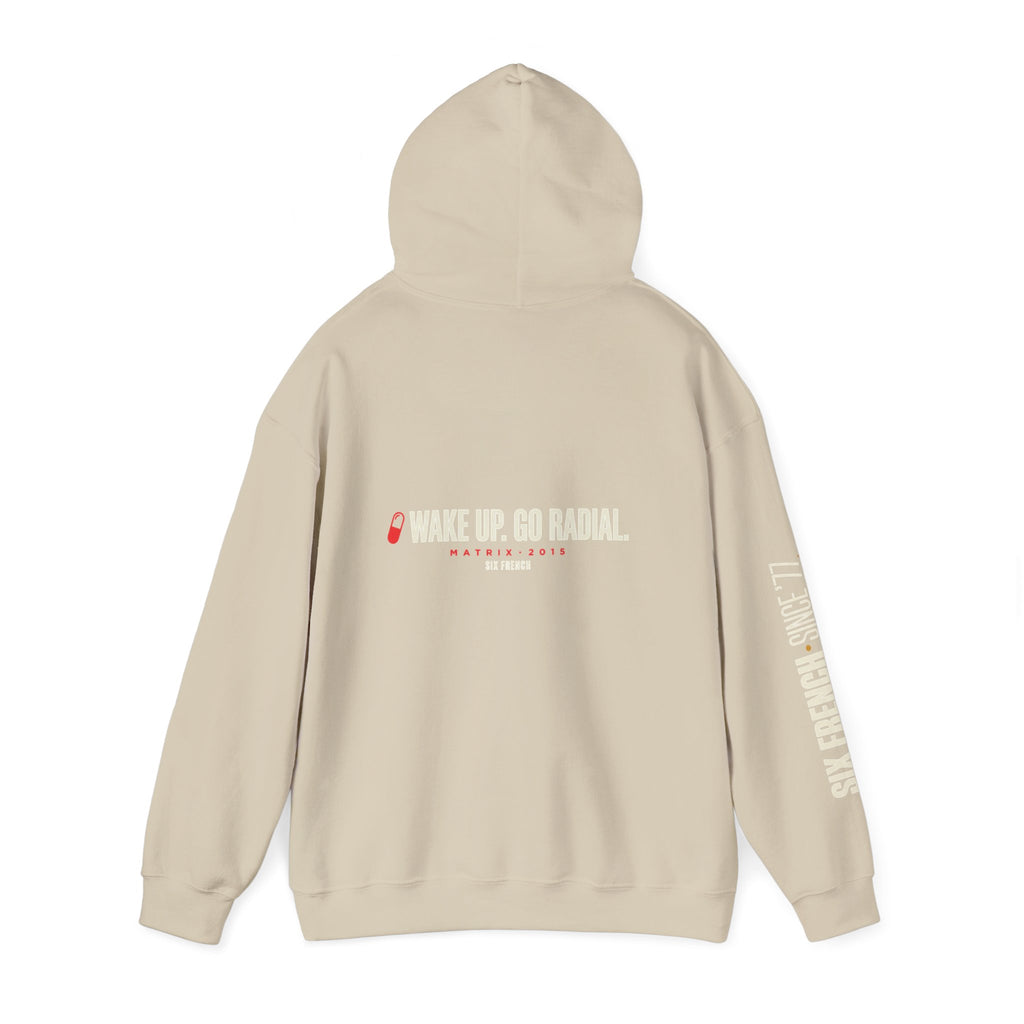 Hoodie — Red & Blue Pill Minimalist Graphic Pullover