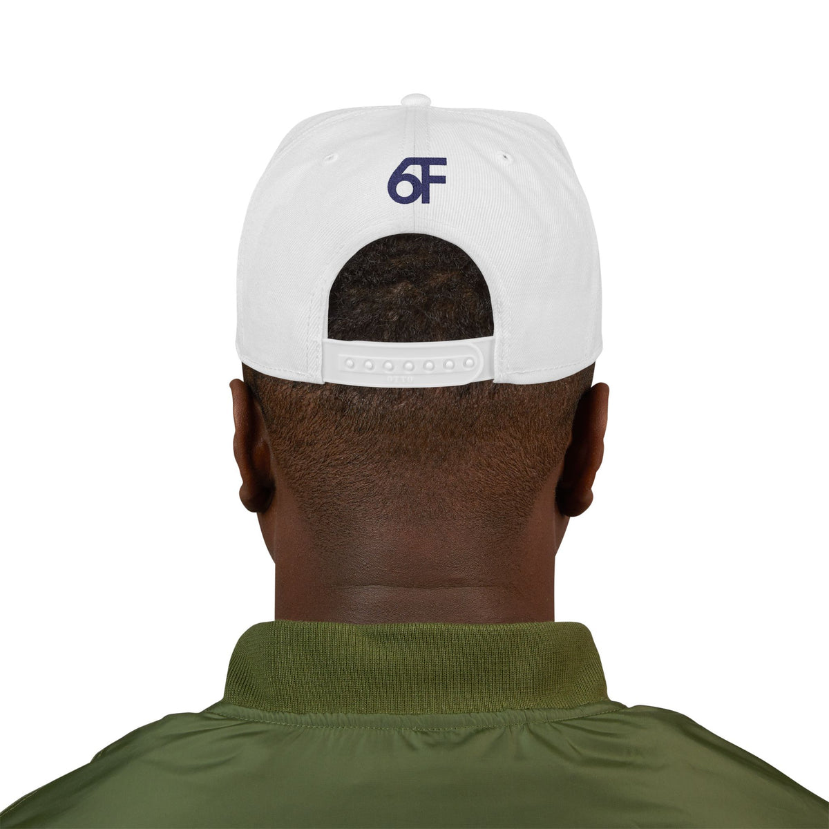 Embroidered Black Snapback Hat — Minimal Flat-Brim Streetwear Cap
