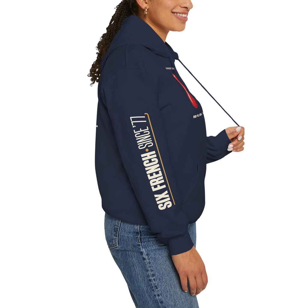 Hoodie — Red & Blue Pill Minimalist Graphic Pullover