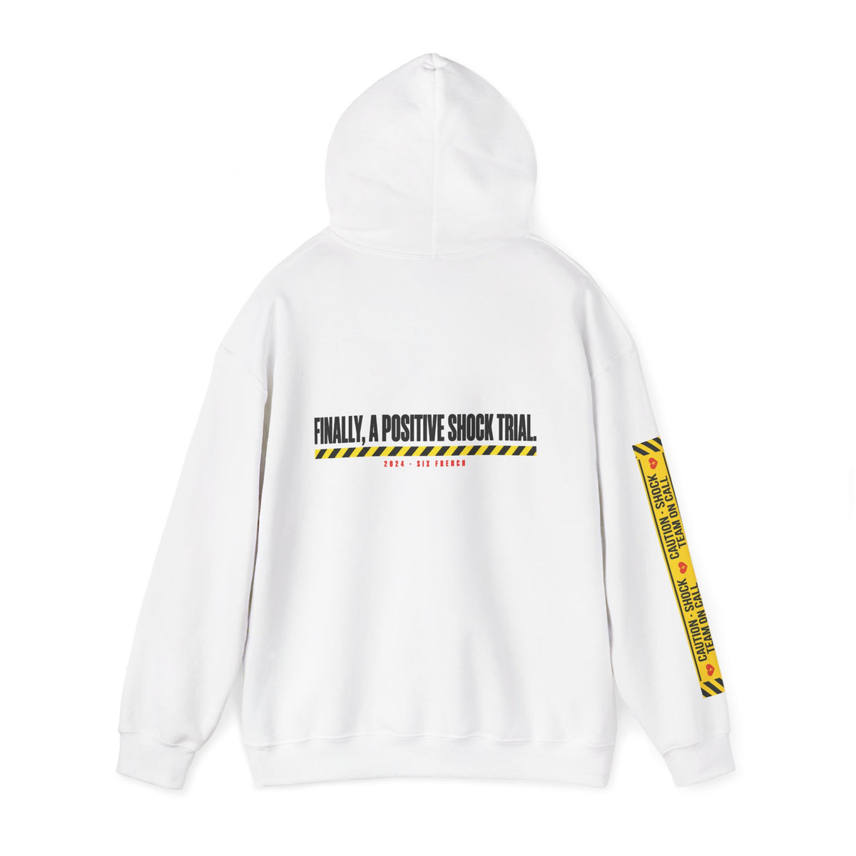 Hoodie — “Danger (Got Shocked)” Medical Humor Pullover