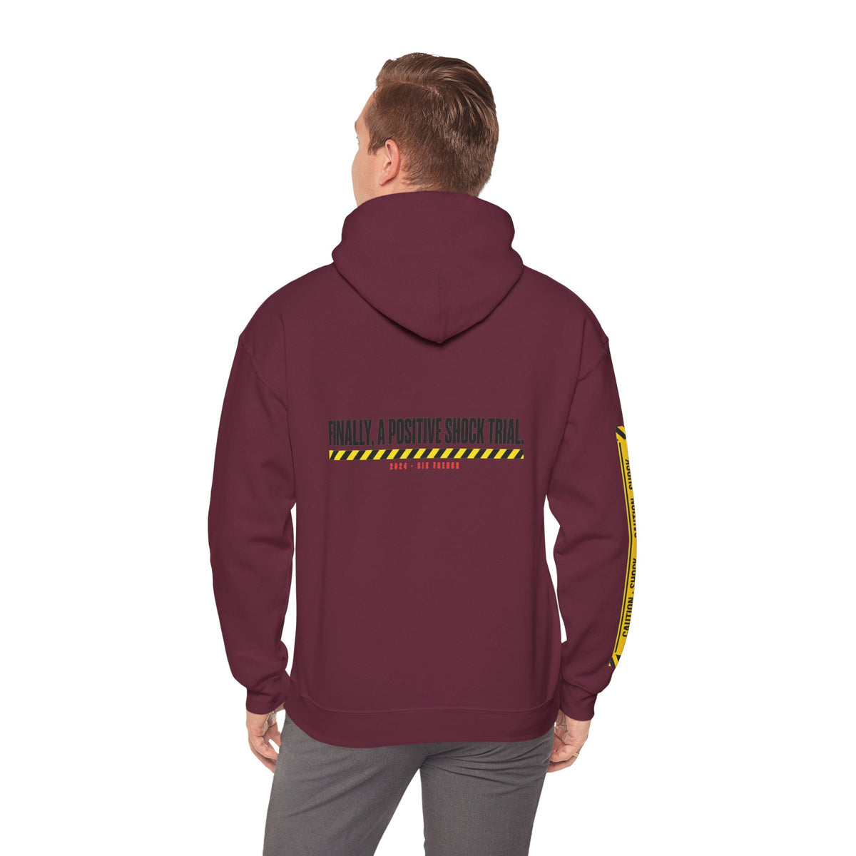 Hoodie — “Danger (Got Shocked)” Medical Humor Pullover