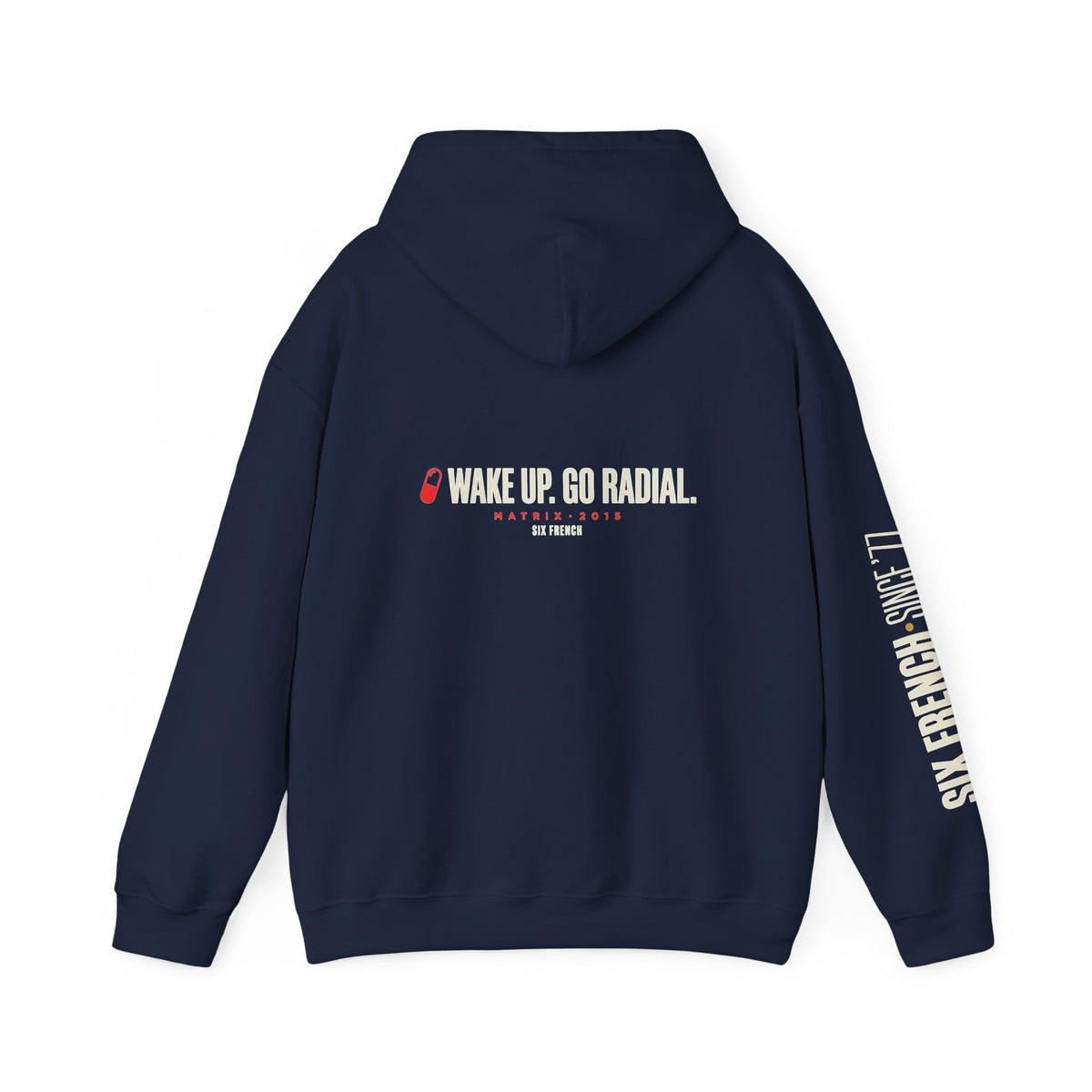 Hoodie — Red & Blue Pill Minimalist Graphic Pullover