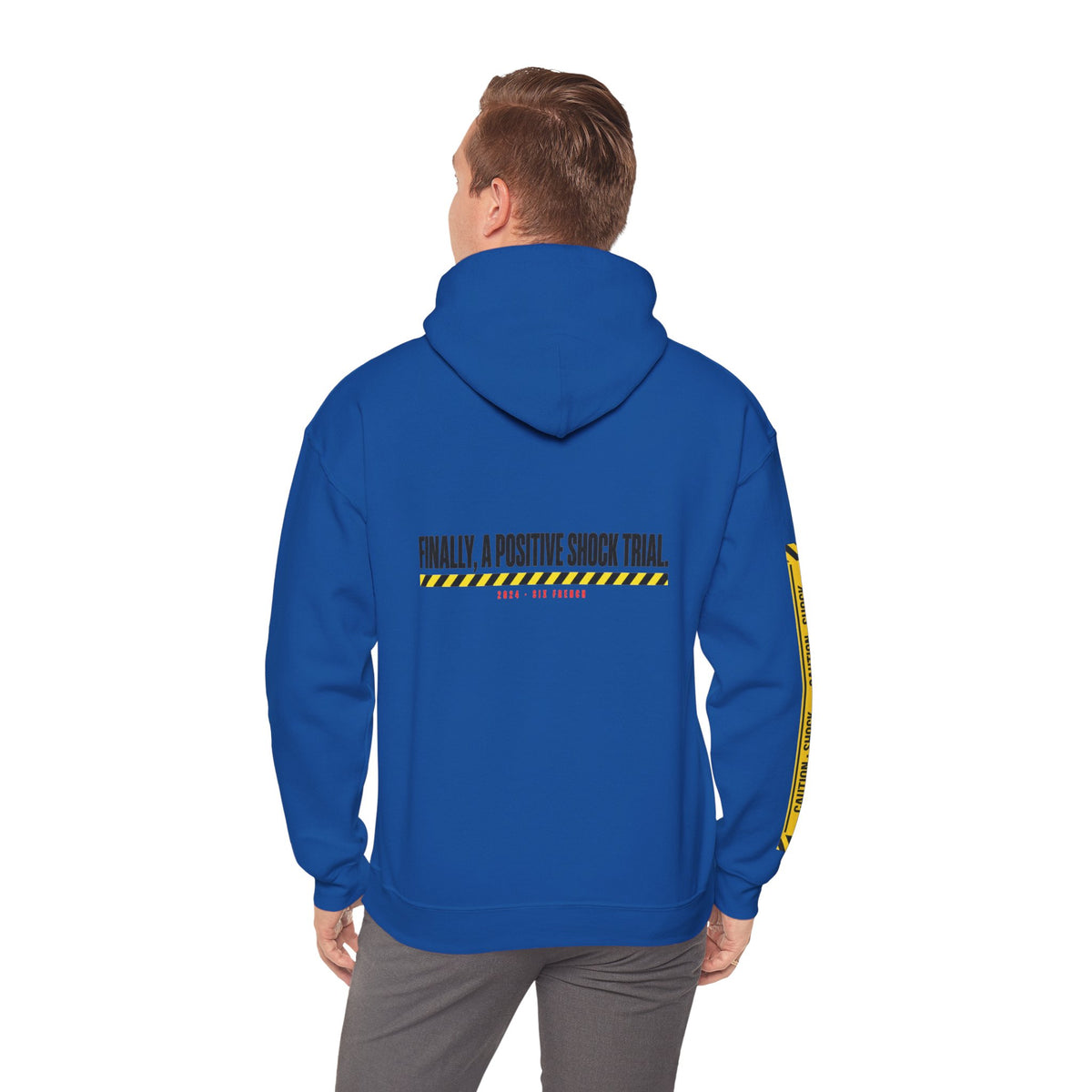 Hoodie — “Danger (Got Shocked)” Medical Humor Pullover